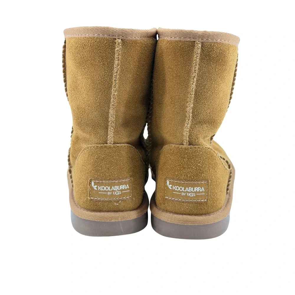 Koolaburra by UGG Kids Victoria Short Boots Chestnut Brown Suede 1019374 Size 1